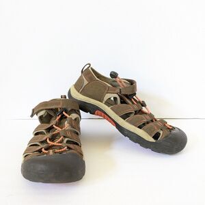 Keen Newport H2 Sandal Unisex Youth 6/38 Womens 7 Brown Nylon Waterproof Shoes
